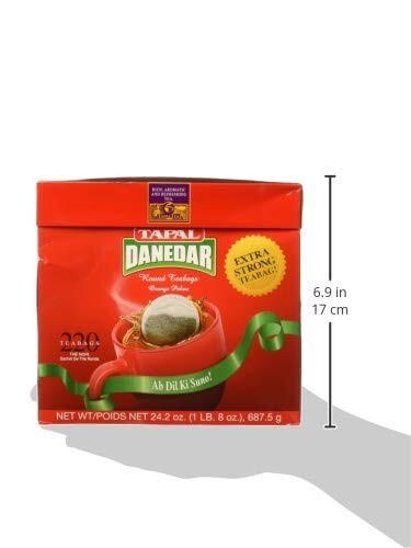 Tapal Danedar Black Tea Indian Pakistani Chai Patti Rich Aromatic Taste 220 Bags