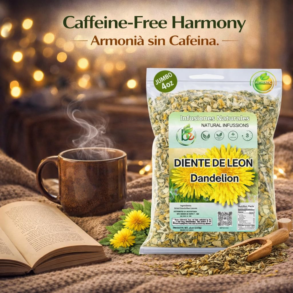 Diente de León Herbal Tea – Dandelion Loose Leaf – 4 oz (113 g) – 100% Natural,