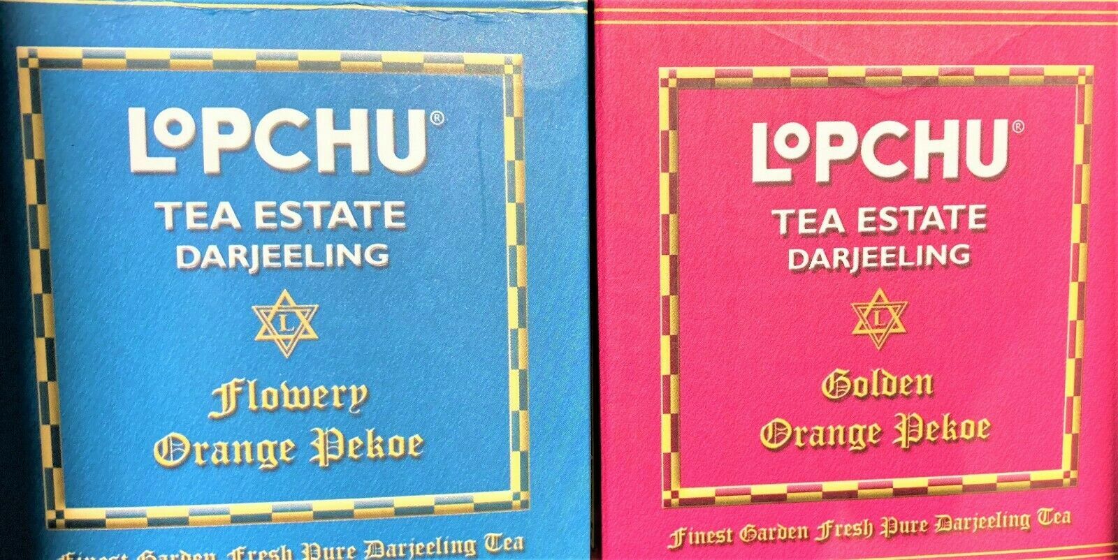 LOPCHU TEA Golden and Flowery PekoeTea 250gm EACH LONG EXPIRY