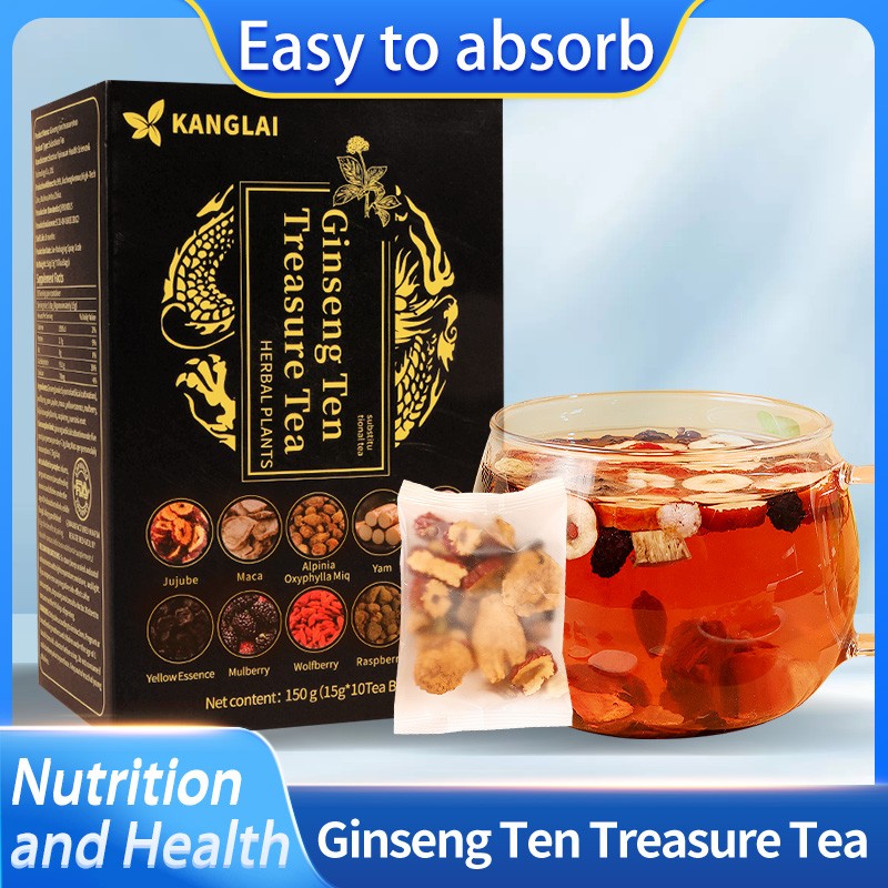 Ginseng Ten Treasures Tea Nourishing Yin Tonifying Kidney Tea Liver Tea 10pcs