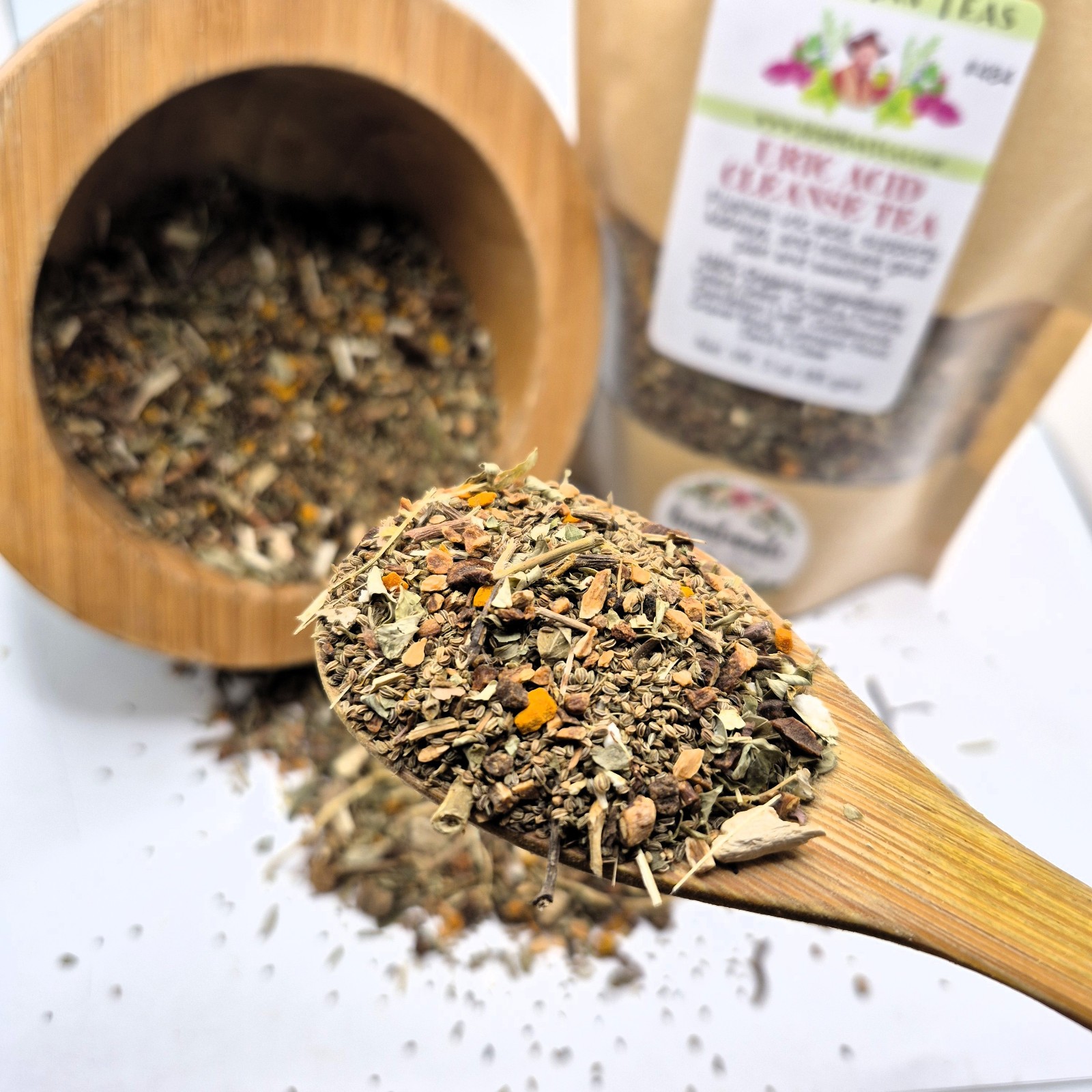 URIC ACID CLEANSE TEA #484 | FOR GOUT JOINT COMFORT, Herbalist Crafted | ORGANIC