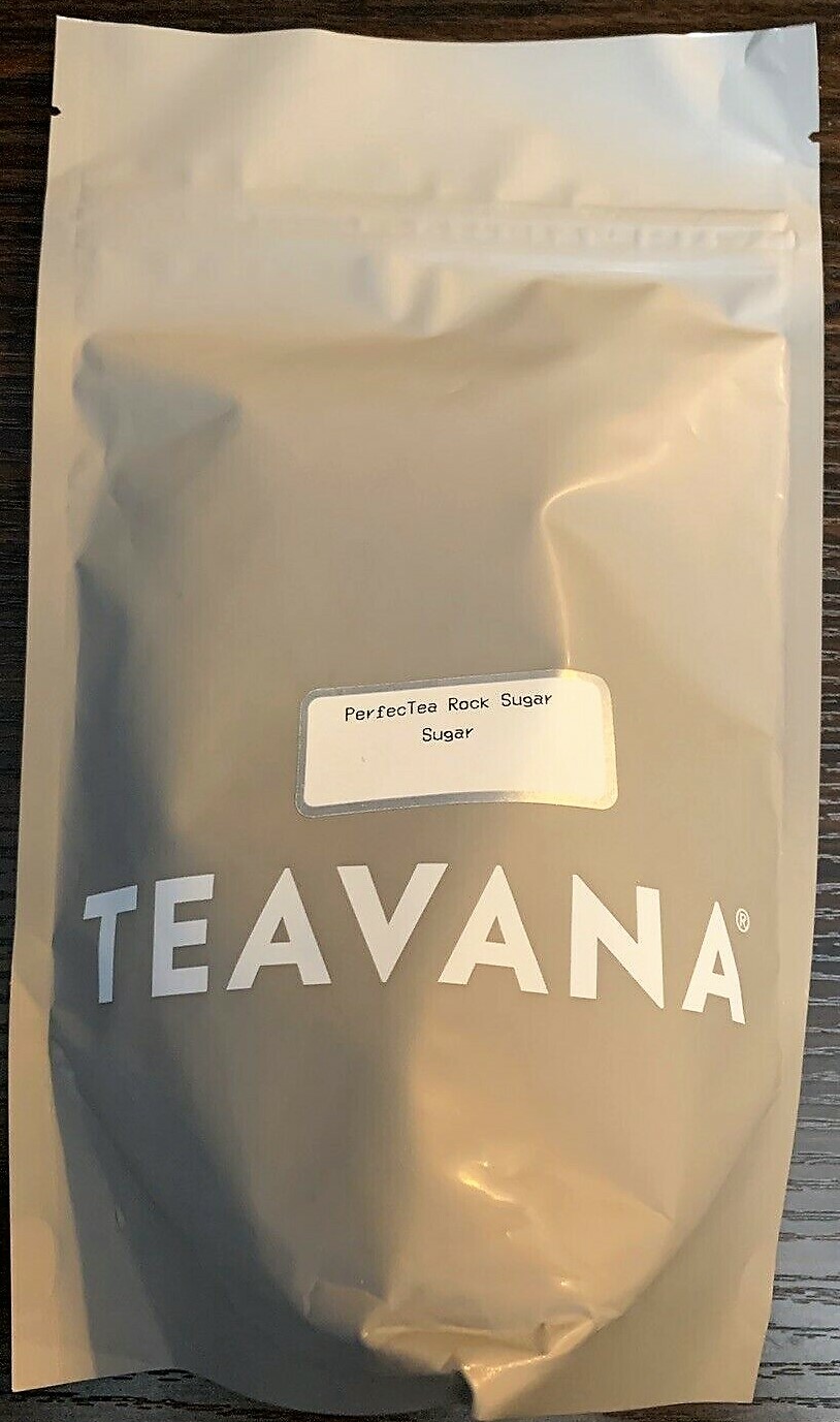 🍭 NEW! FRESH SEALED GRAY TEAVANA BAG BELGIAN ROCK SUGAR 1 POUND OR 16 OZ BAG 🍭