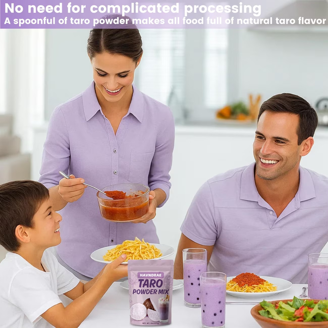 8oz Taro Powder Mix Instant Purple Taro Drink Dessert Mix