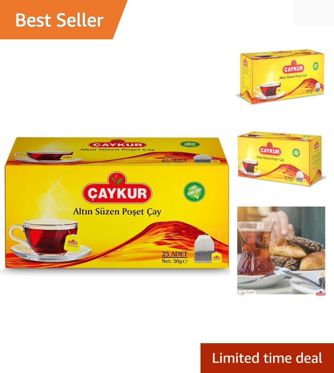 Black Tea Bags, Altın Suzen Turkish Tea, Individually Wrapped Cup Brew Bags, …