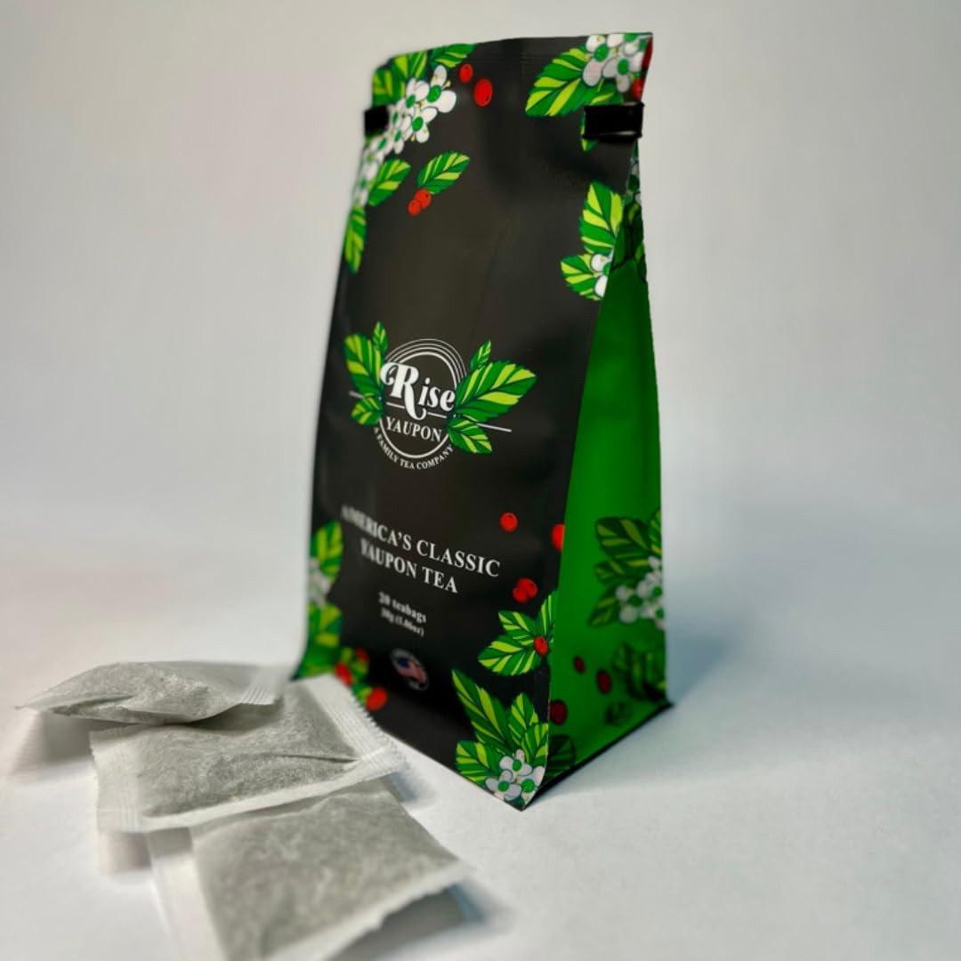 Rise Yaupon America’S Classic Yaupon Holly Tea, 20 Tea Bags, 1.06 Oz, Made with
