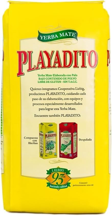 Playadito – “Traditional”con palo (with Stems) Yerba Mate 1kg / 2.2lb