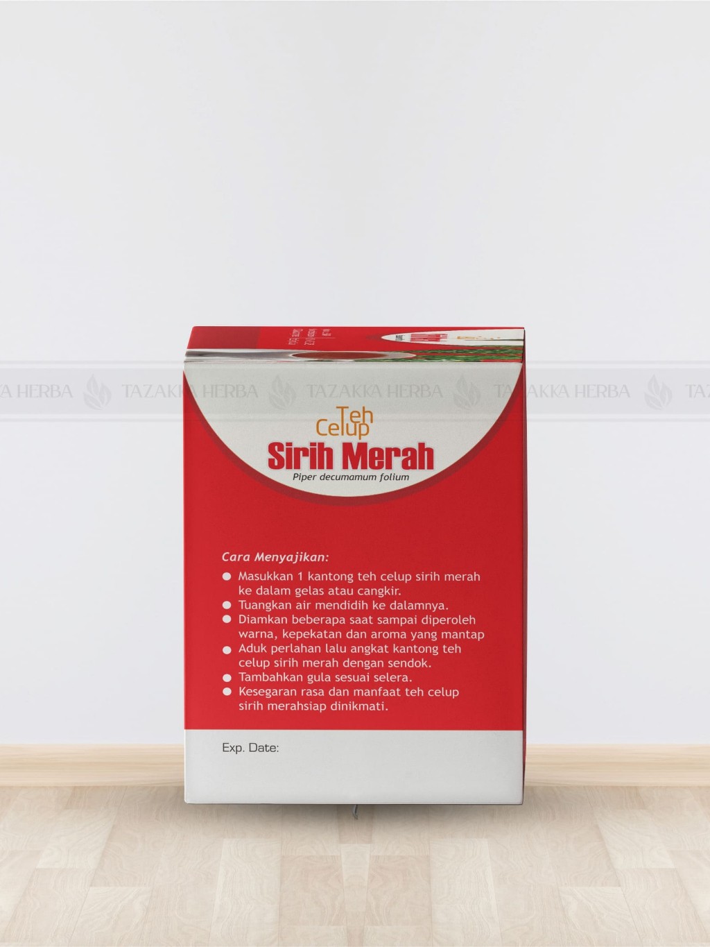 3x Red betel leaf herbal tea bags 40g each (120g total) bundle aroma ritual