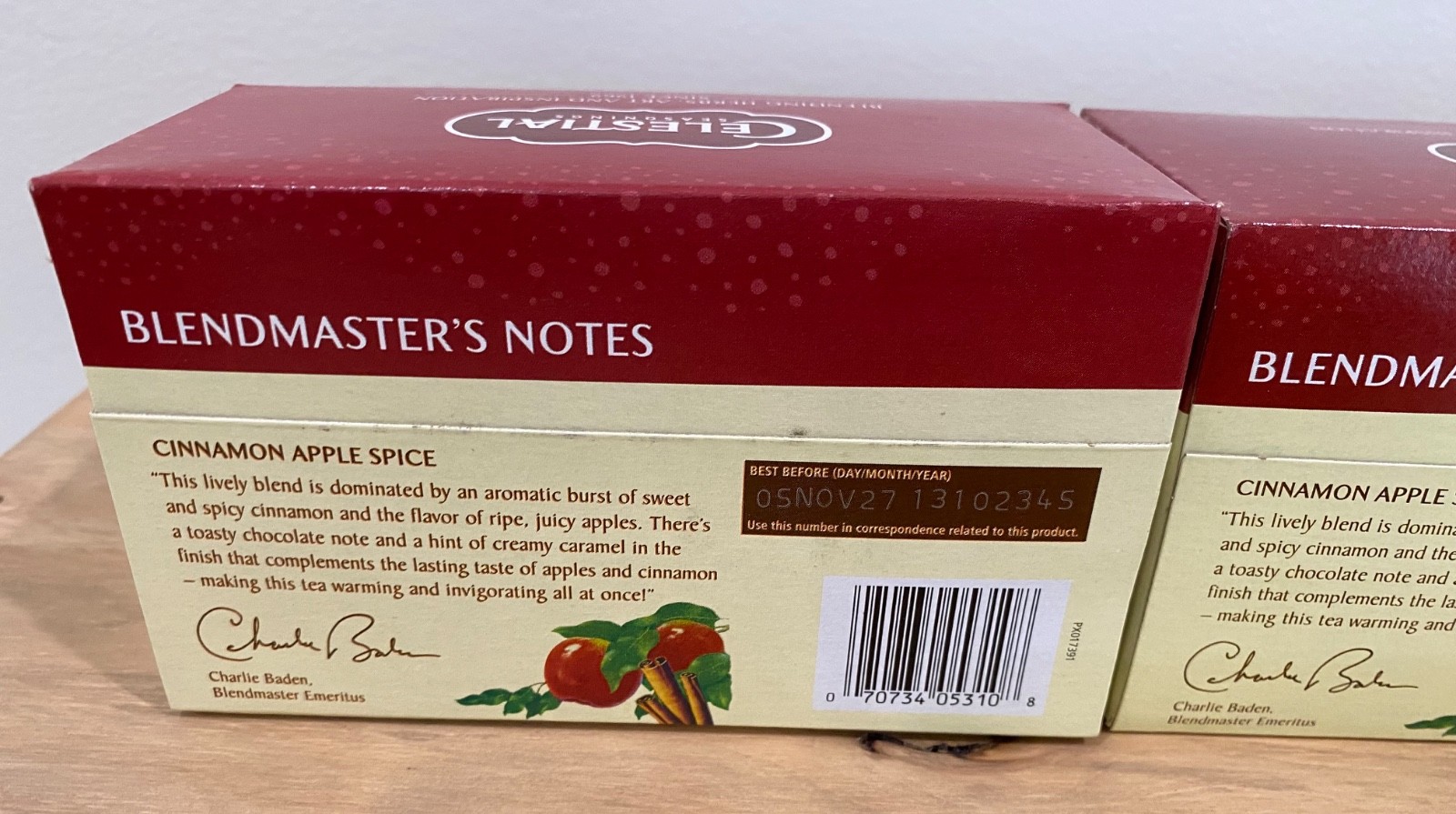 Celestial Seasonings Cinnamon Apple Spice Herbal Tea LOT/4 Boxes BBD 11’27