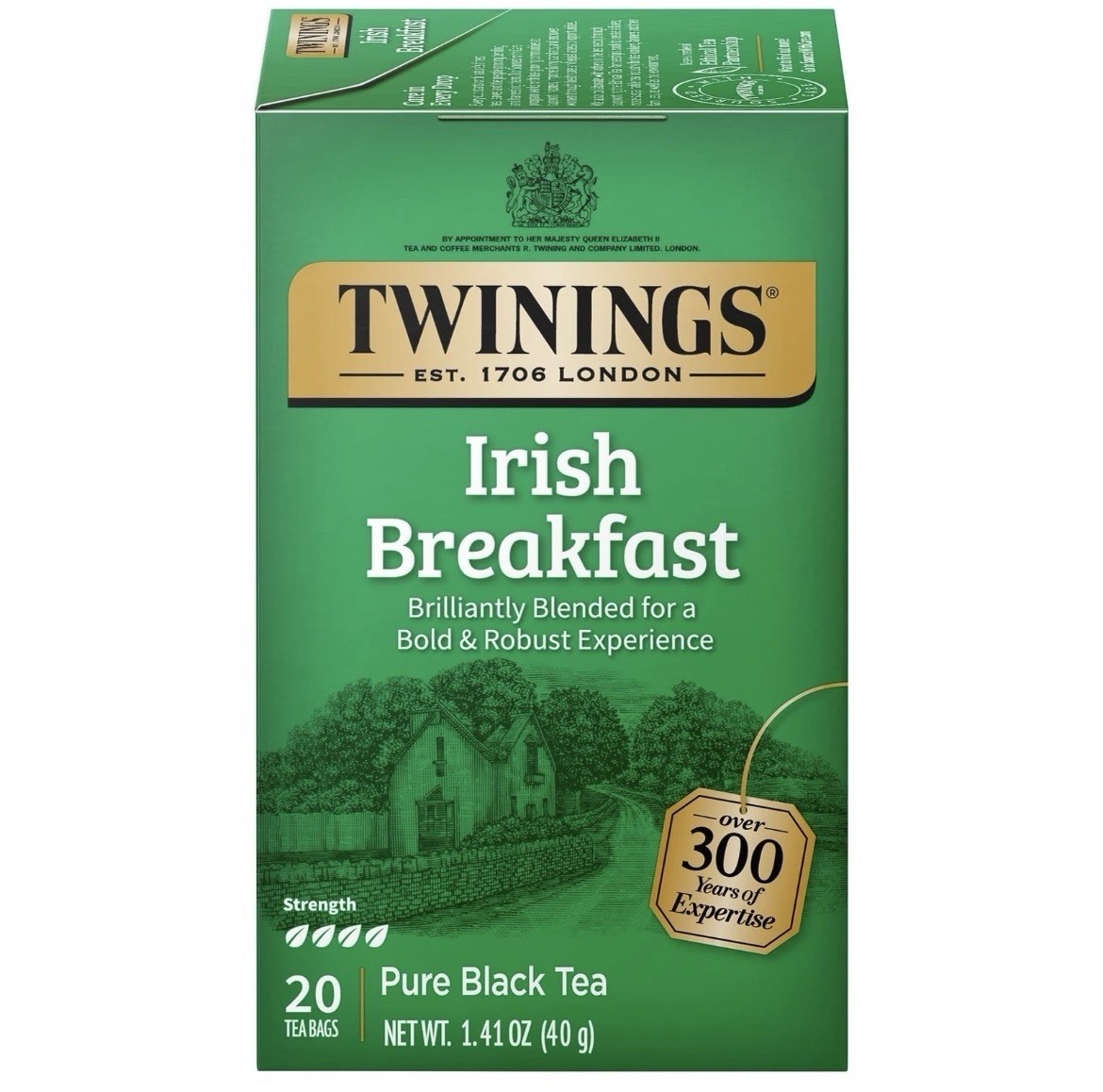 Twinings Irish Breakfast Tea Bags Bold Black Tea 6Pk 20 Count (120 Bags Total)