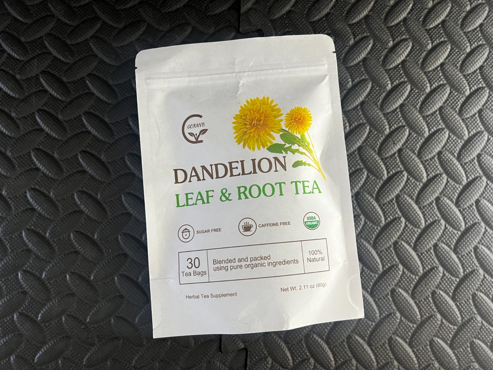 30 Count Organic Dandelion Leaf & Root Tea – Earthy Flavor & Health Benefits