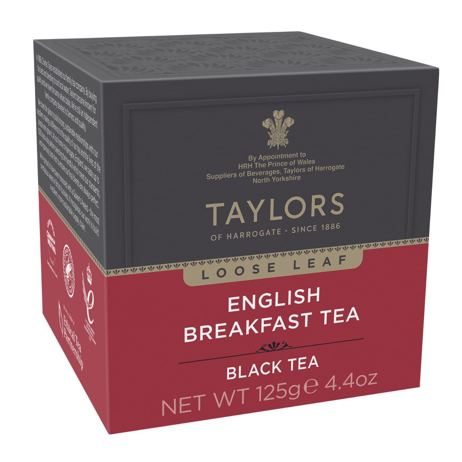 Taylors of Harrogate English Breakfast, Black Tea, 4.41 Ounce (Pack 1)