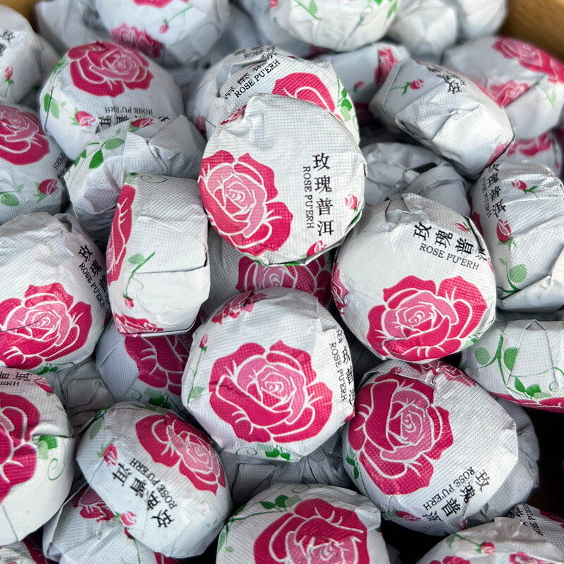 Yunnan Puer Tuo Red Rose Pu Erh Flower Flavor Mini Tuocha Ripe Pu’er Tea 500g