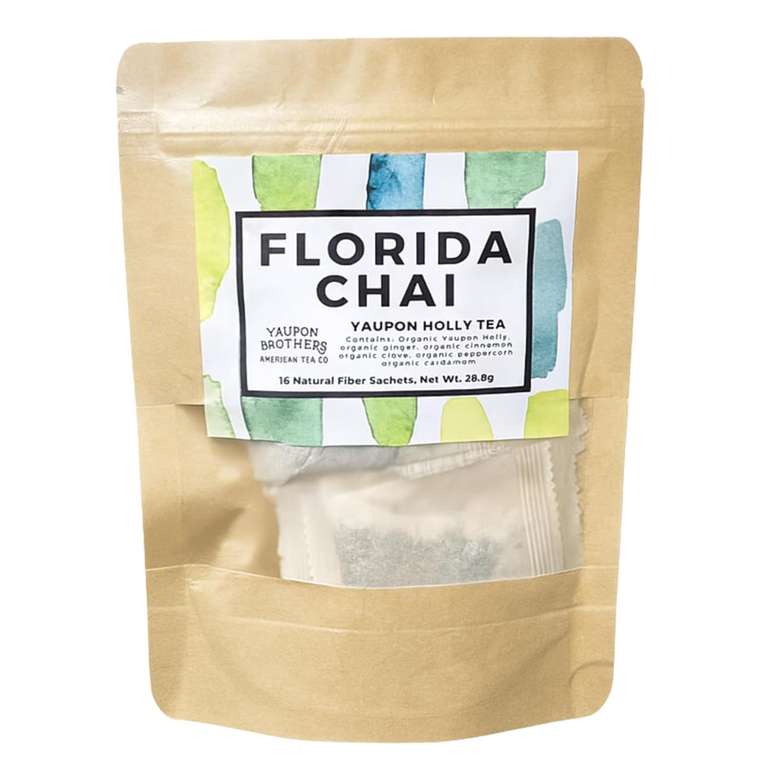 Yaupon Tea Bags, Organic Chai Tea, Eco-Friendly 16 Pack, Antioxidant Rich