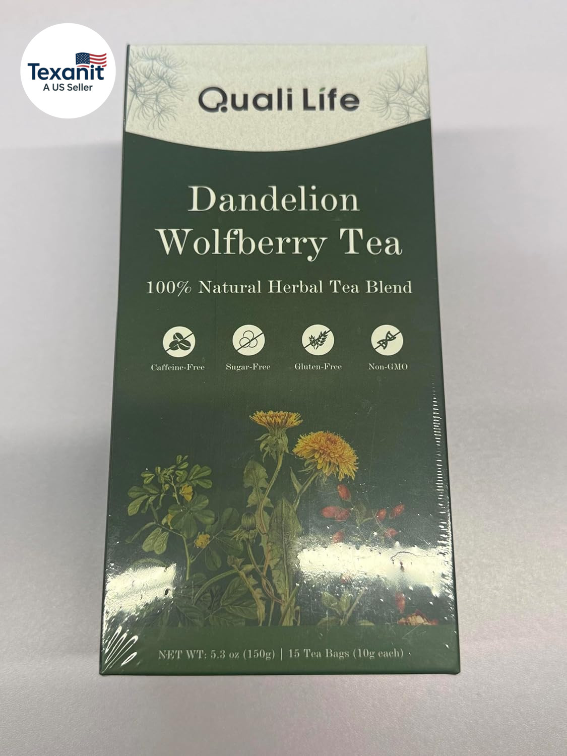 Dandelion Wolfberry Tea – Liver & Kidney Detox Herbal Tea, Summer Cleanse with C