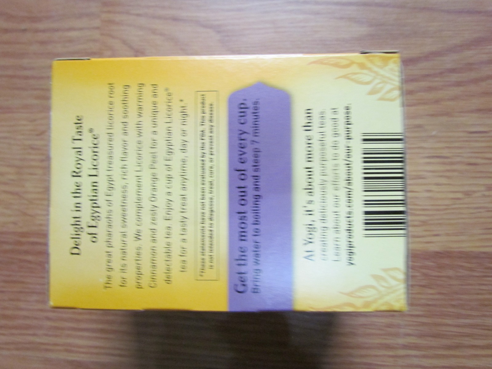 Organic Yogi Tea Egyptian Licorice – 16 Bags per Pack (3 Packs) 48 bags total