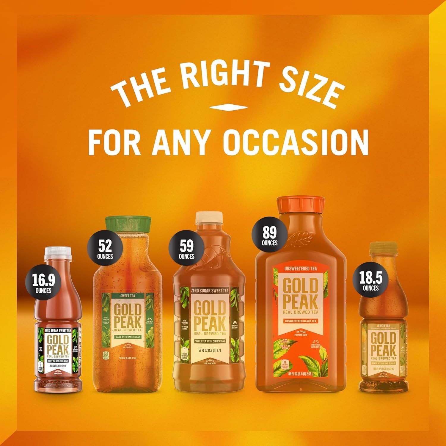 Iced Tea, Zero Sugar Sweet Tea Bottles, 16.9 fl oz, 6 Pack
