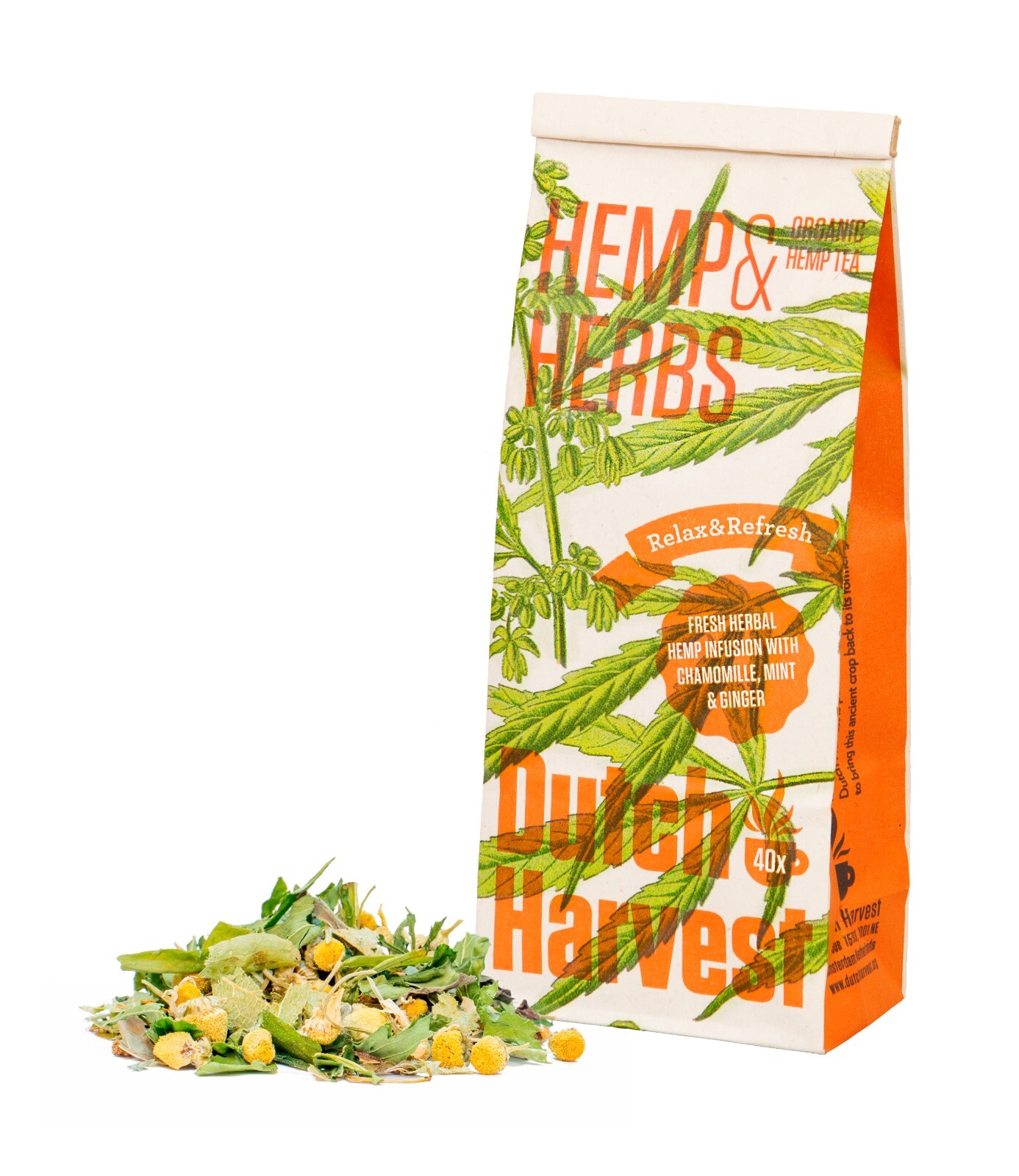 Dutch Harvest – HEMP & HERB – A relaxing and refreshing herbal blend – Organic 