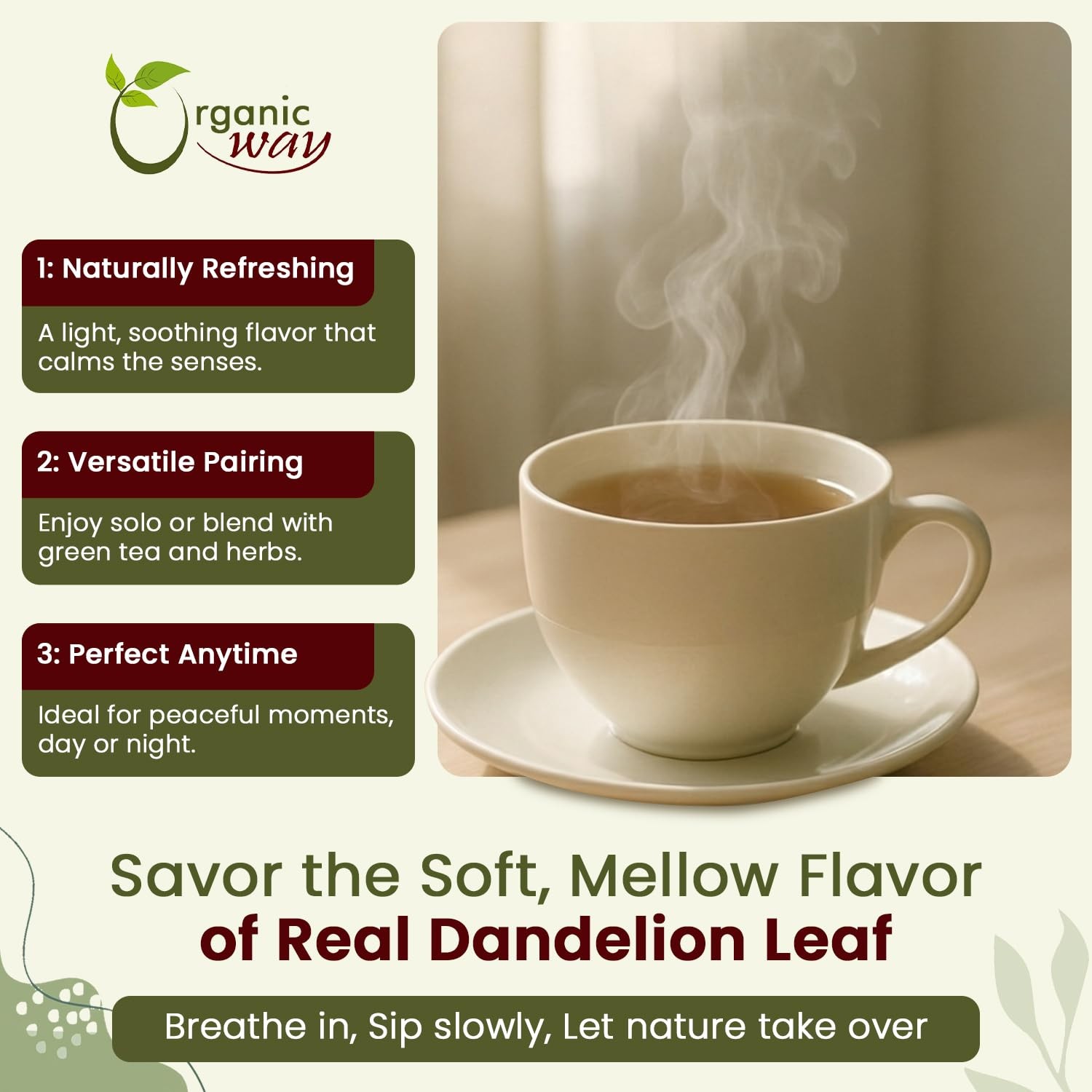 Dandelion Leaf (Taraxacum Officinale) Cut & Sifted – Herbal Tea | European Wi…