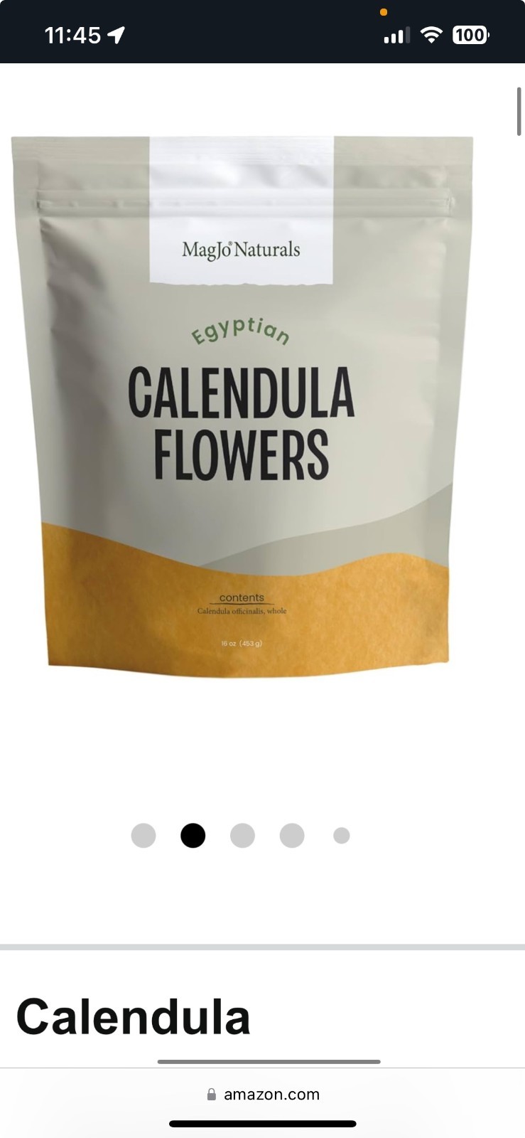 MagJo Naturals, Calendula Flower