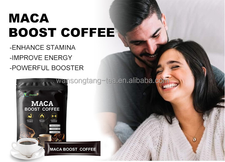 Maca Coffee Chocolate Flavor Herbal Instant Coffee Natural Energy Drink Men