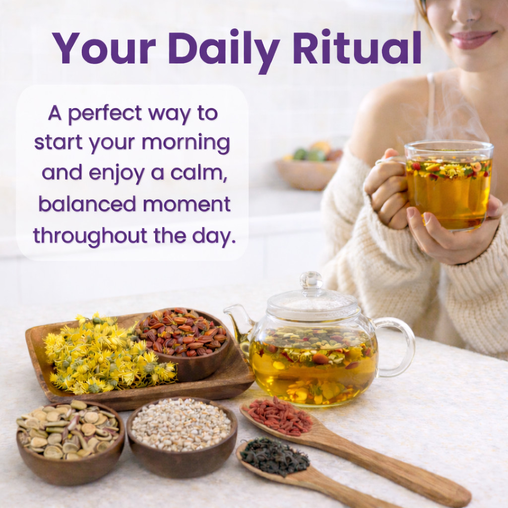 Winter Sale Dandelion and Chrysanthemum and Goji Herbal Tea