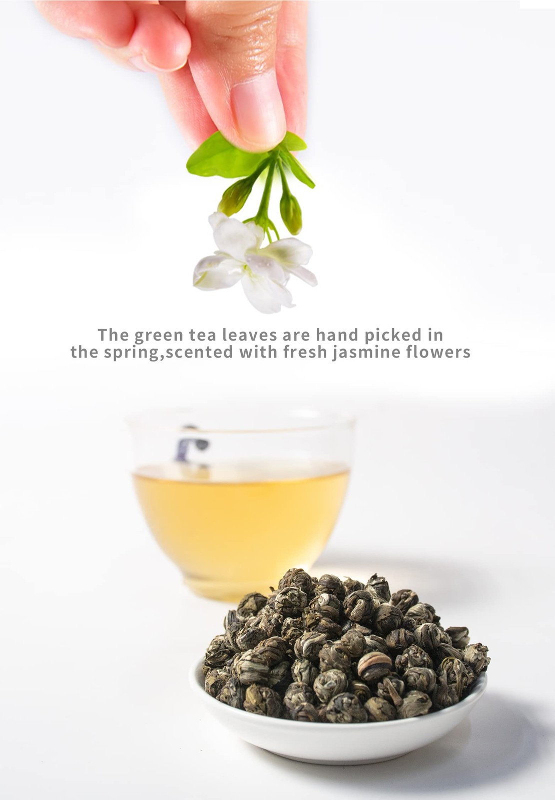 Jasmine Tea Jasmine Dragon Pearls Green Tea Loose Leaf 4oz 114g Tin