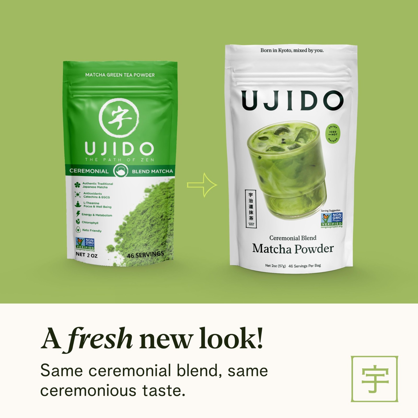 Japanese Matcha Green Tea Powder Ceremonial Blend (2 oz)