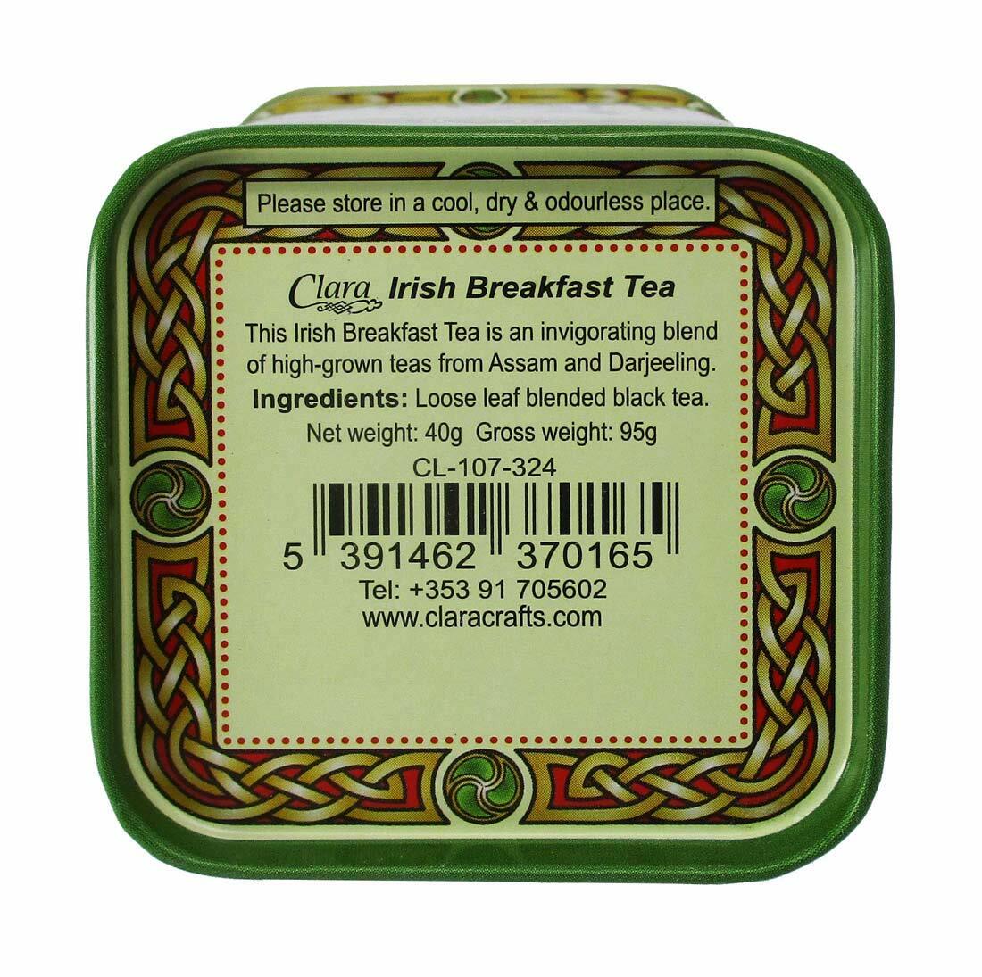 Irish Breakfast Tea 40g Loose Leaf Celtic Ireland Tea Tin Indian Black Tea