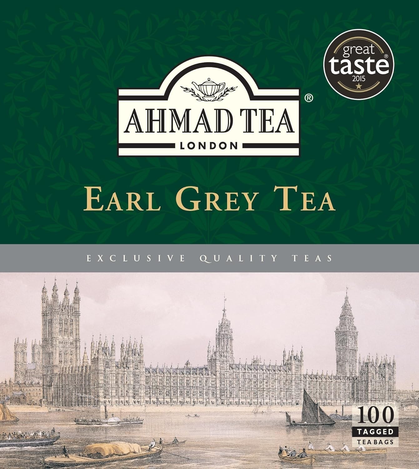 Earl Grey Tea Bags, 100 Count – Gluten-Free and Diabetic Friendly