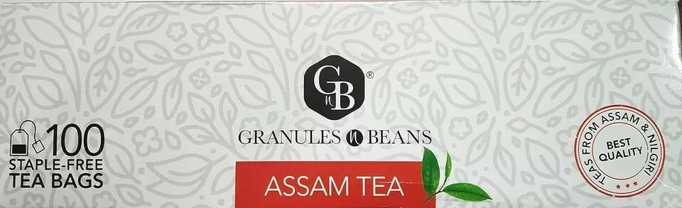 Granules n Beans Natural Assam Tea Bags – 100 Tea Bags