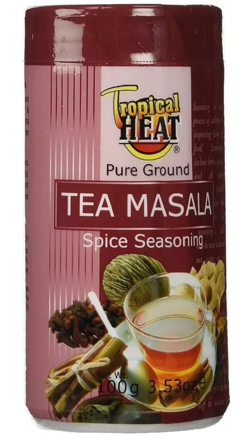 Tropical Heat Pure Ground Tea Masala Chai Spice Seasoning 100g Tub