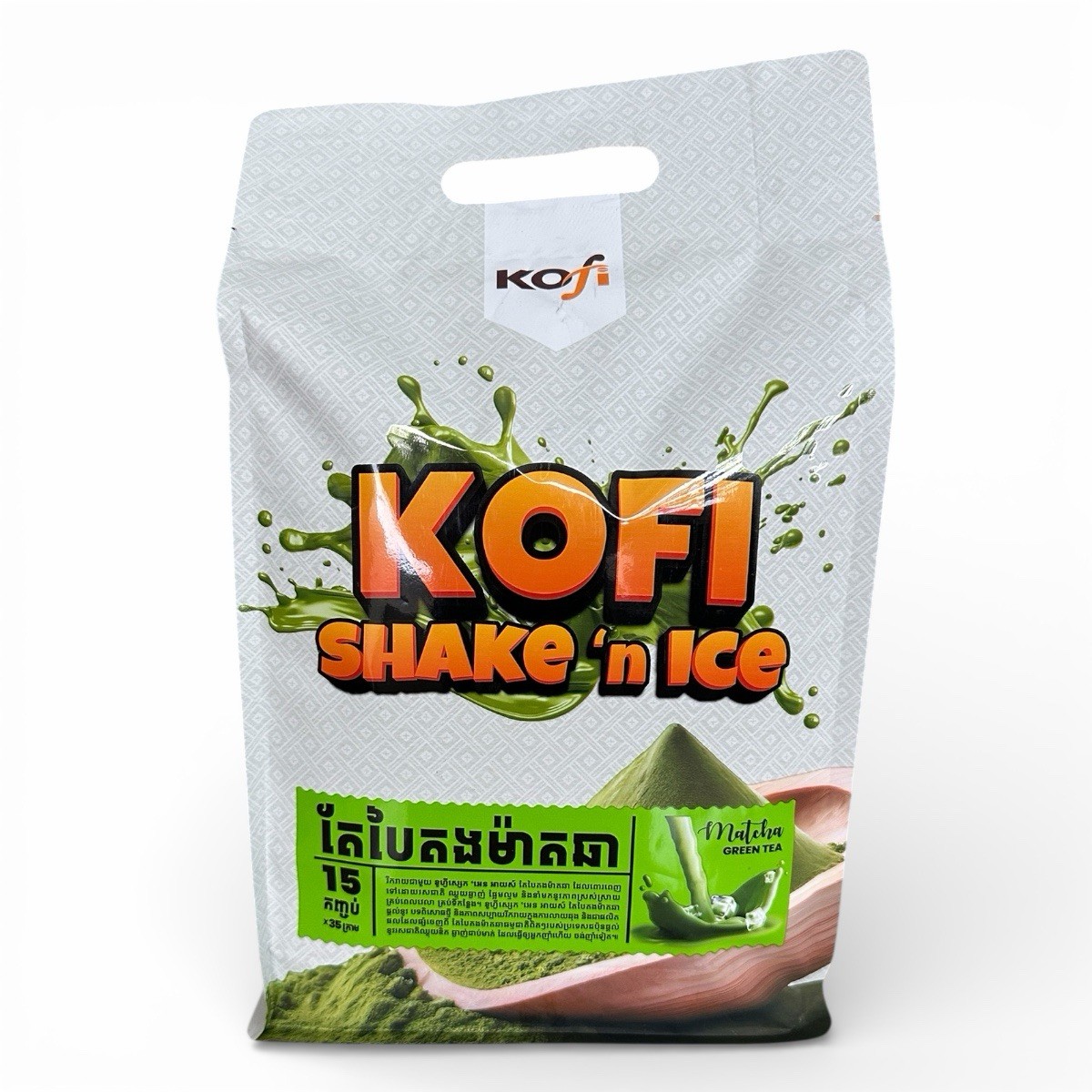 KOFI Shake ‘n Ice Match Green Tea (15 sticks x 35g) ផលិតផលរបស់ប្រទេសកម្ពុជា