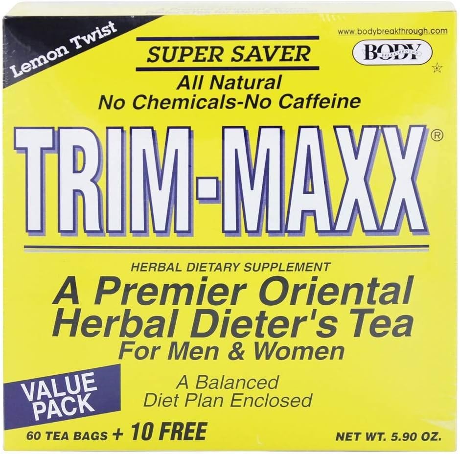Diet Trim-Maxx Tea Lemon, 60 Count