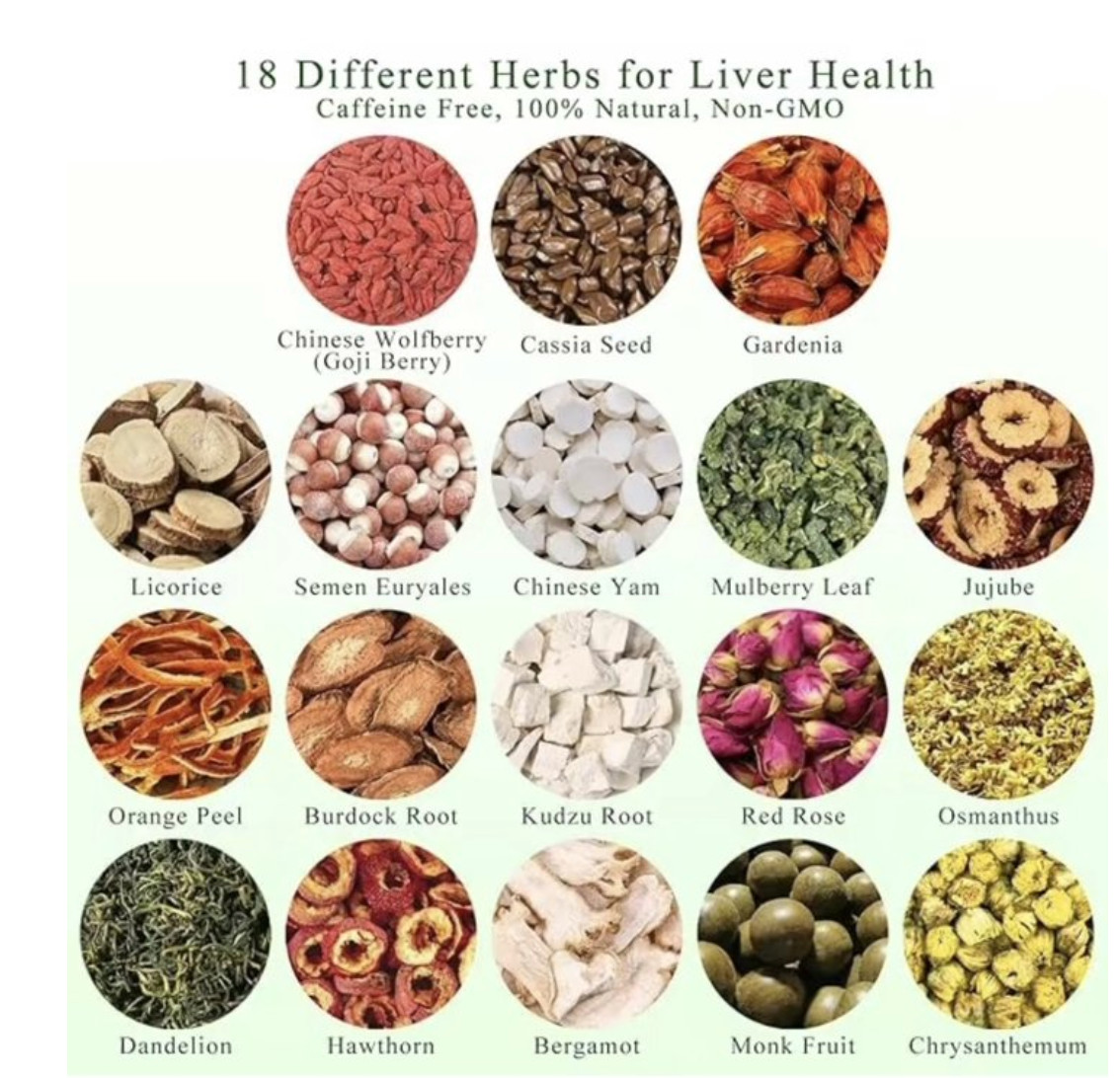 Oil Reducing Tea , Oil Cleansing Tea with Liver Detox Tea Liver Cleanse Tea for