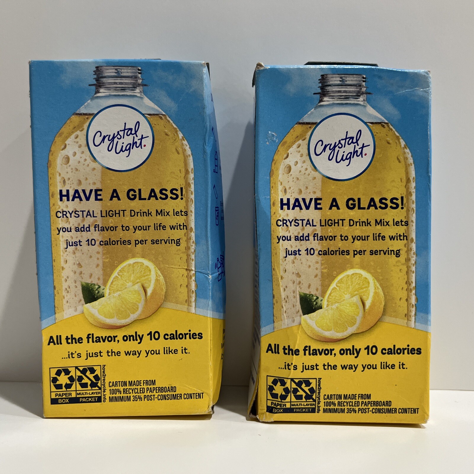 Crystal-Light On The Go Drink Mix, Lemonade, 2 Pack, 10 On-The-Go Packets Each