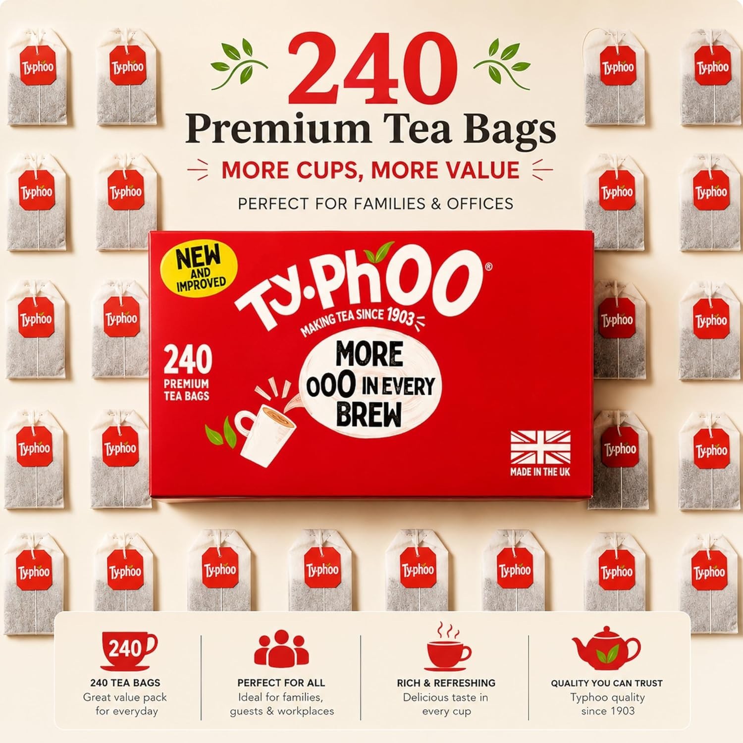 Black Tea Bags 480 Count Pack – Flavor