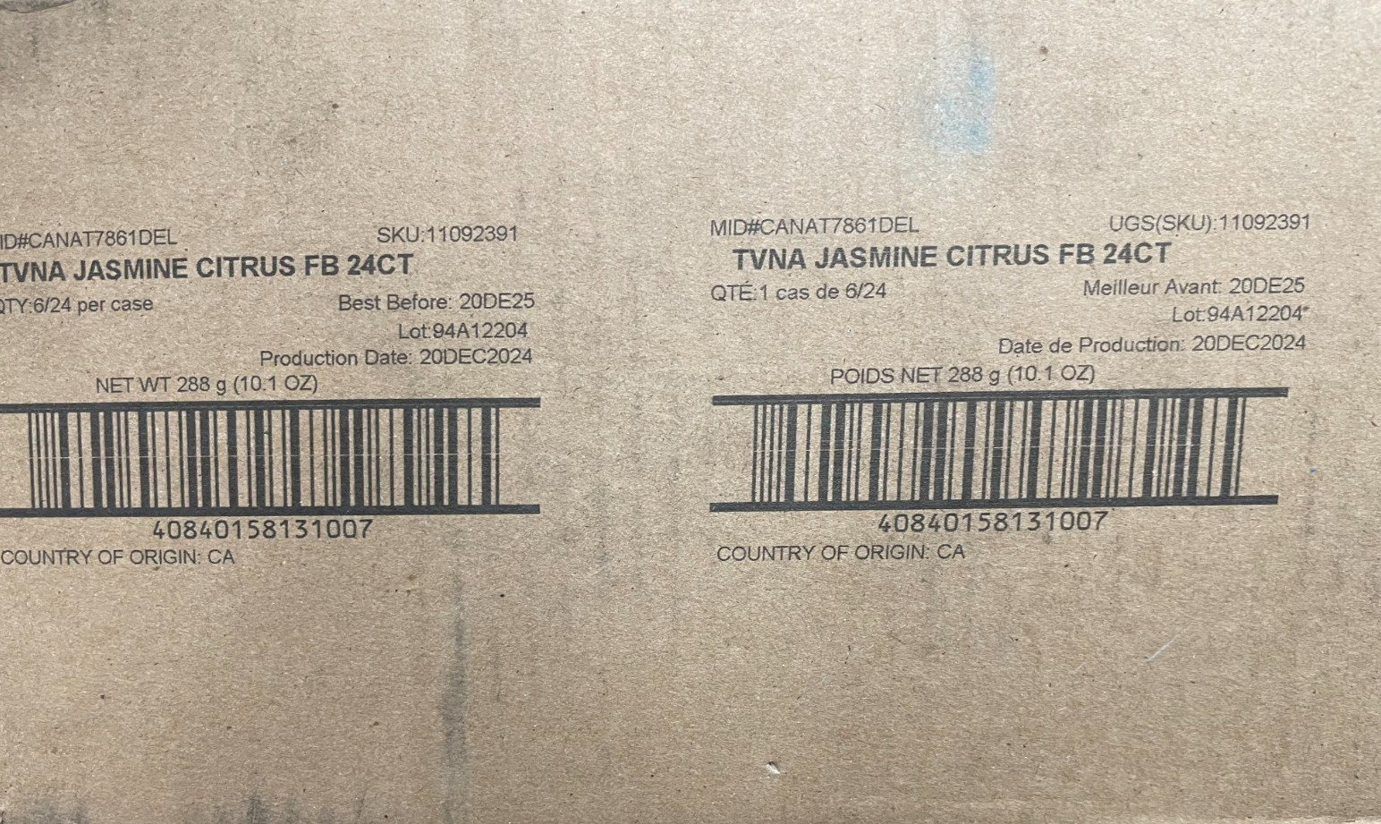 6x Teavana Jasmine Citrus Green Tea 24ct. Filterbags