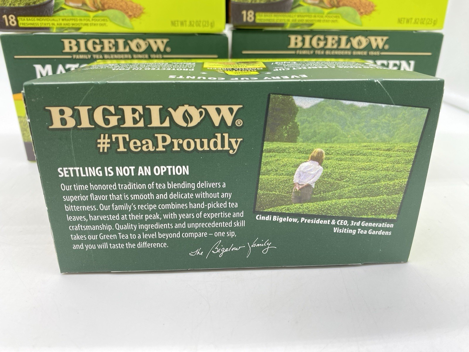Bigelow Matcha Green Tea With Turmeric 6 Boxes of 18 Each