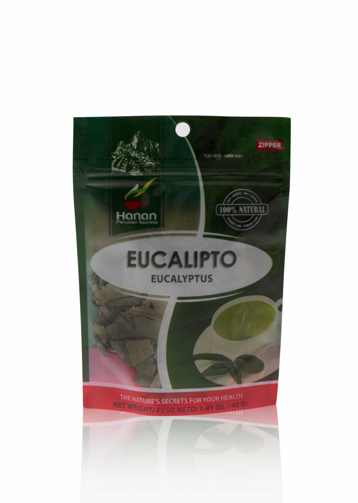 Hanan Peruvian Secrets Eucalyptus Herbal Tea | 100% Natural Eucalyptus Leaves