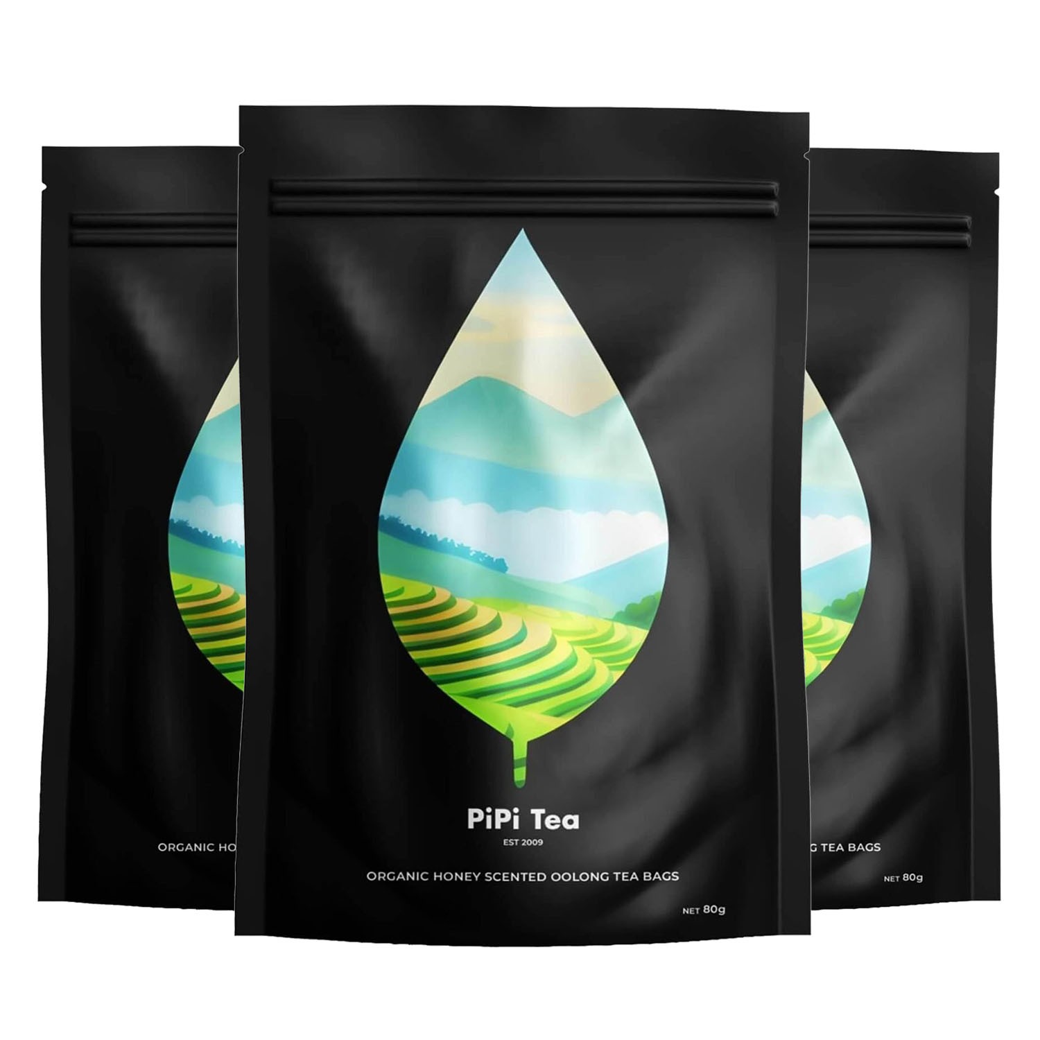 1-3PACK PiPi Tea Organic Oolong Tea Bags – Whole Leaf, 20 Bags (4g Each) 2026