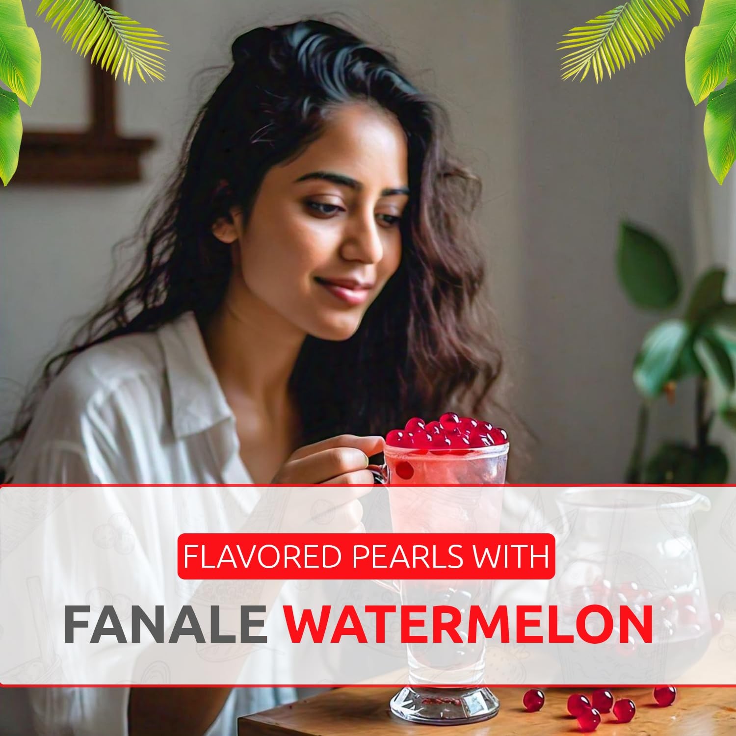 Fanale Watermelon Popping Boba Pearls, Vegan, Non GMO, Gluten Free, Fat Free,…