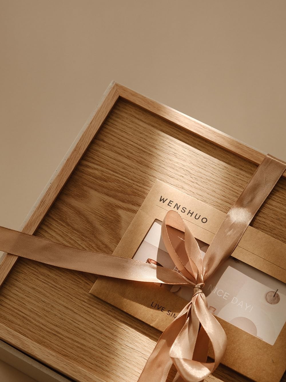 WENSHUO Matcha Whisk Sets (Matte Crème) with Wooden Tray and Ribbon Gift Box …