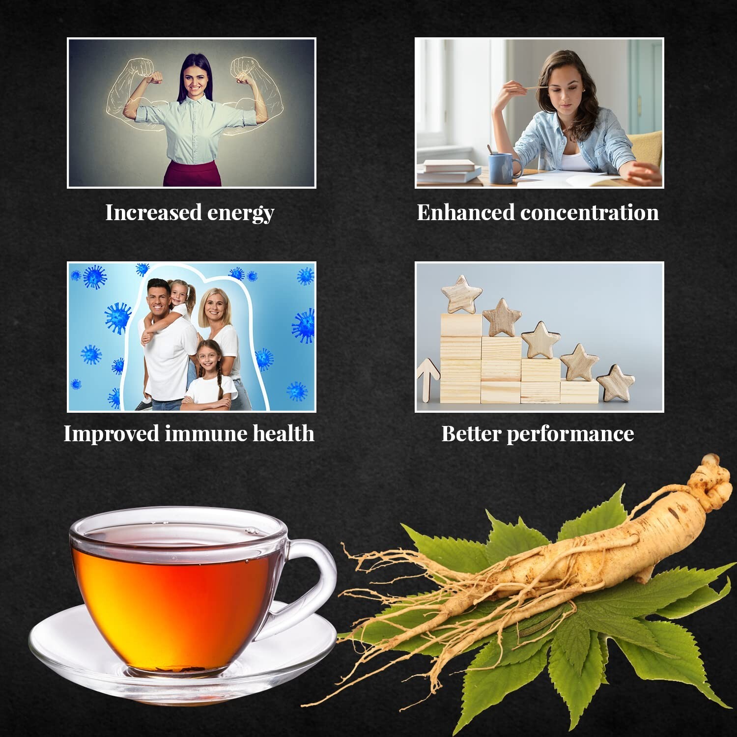 Baumann American Ginseng Tea – 20 Bags – Wisconsin Panax Herbal Tea