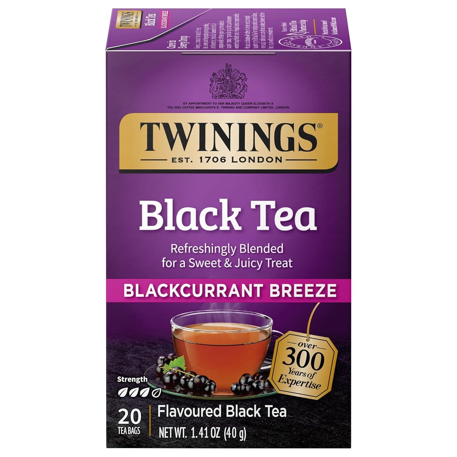 2 Pack – Twinings Blackcurrant Breeze Black Tea – 20 Count