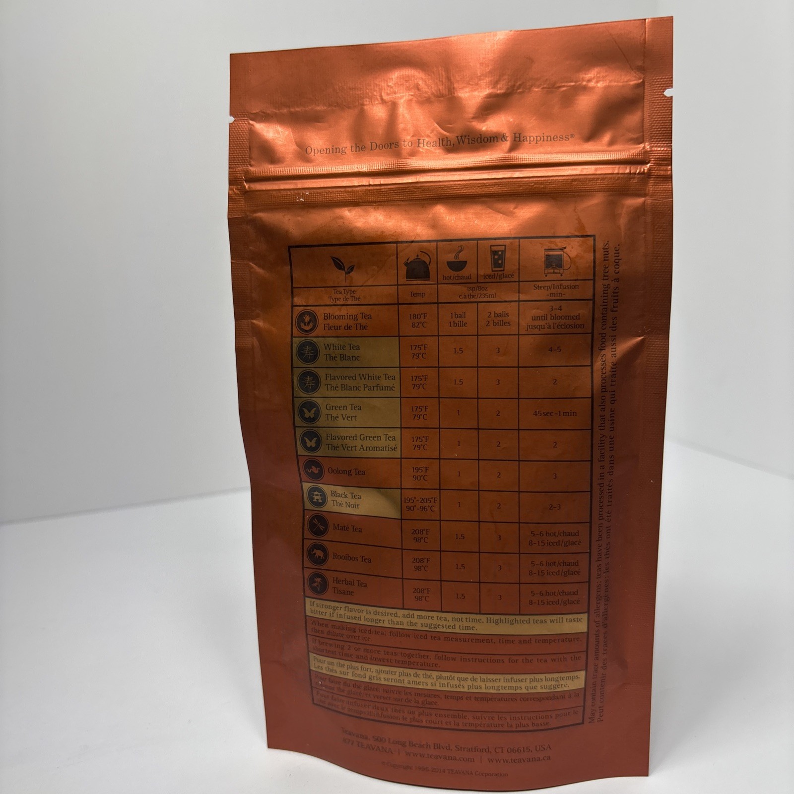 NEW Teavana CHOCOLATE CHAI Black Tea 2oz/56g Factory Sealed Bag – Discontinued