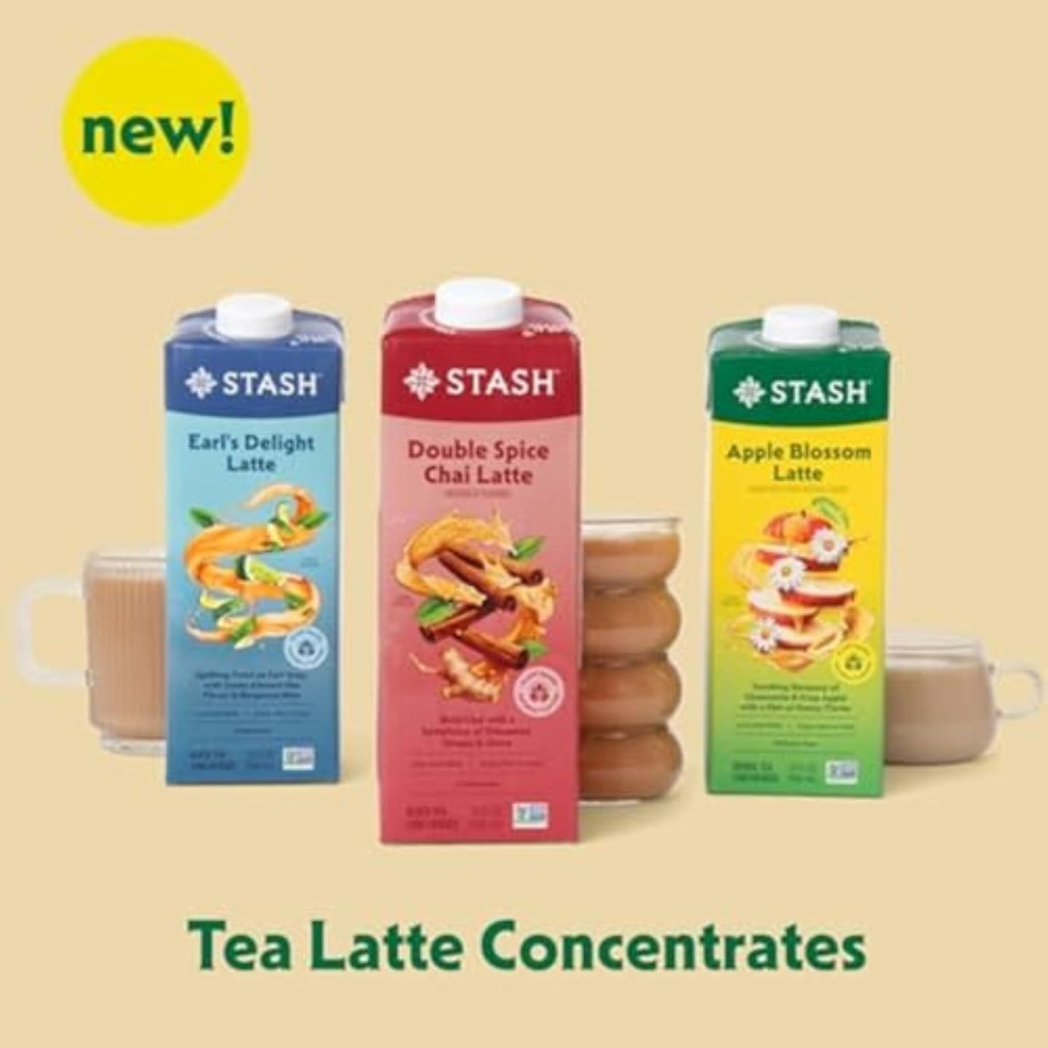 Apple Blossom Latte – Dairy Free Plant Based Chamomile Tea Concentrate – Caffein