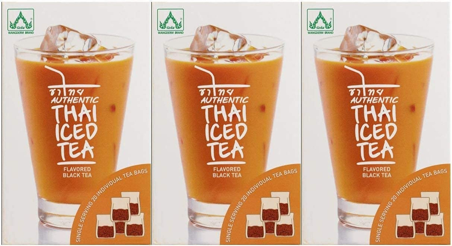 Authentic Thai Iced Tea Flavored Black Tea – Pack of 3