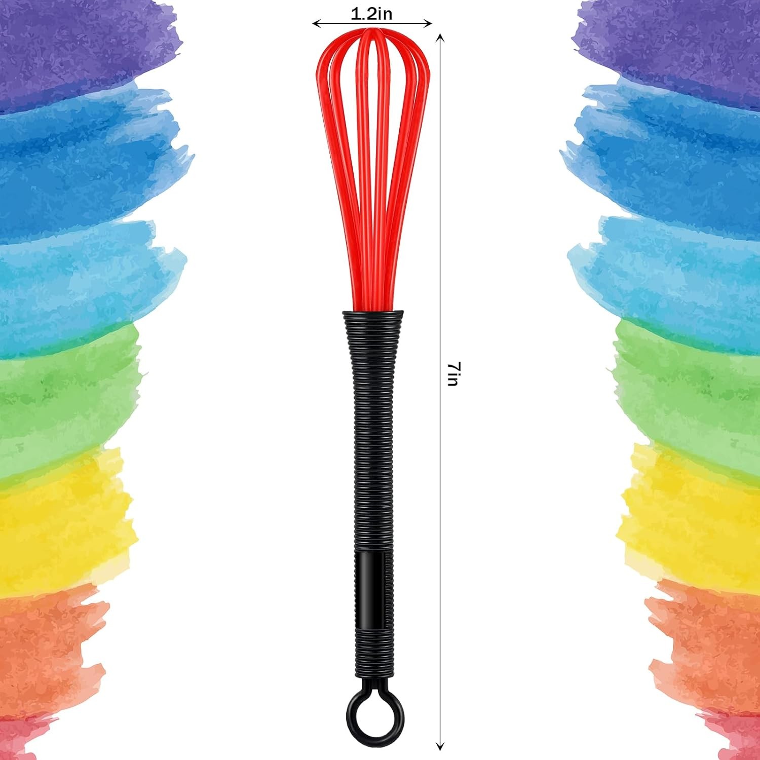 12 Pack Hair Color Whisk green, blue, purple, yellow, pink, black, dark red