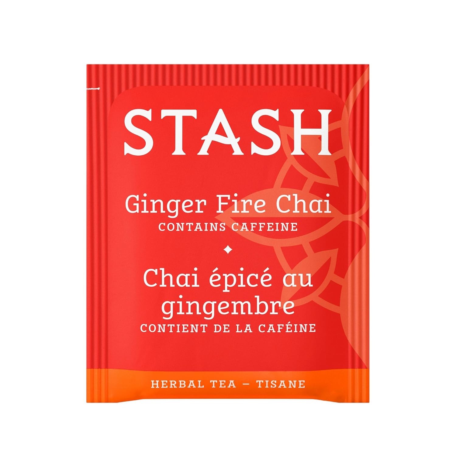 Stash Tea Ginger Fire Chai Herbal Tea Caffeinated, Non-GMO, 100 Count
