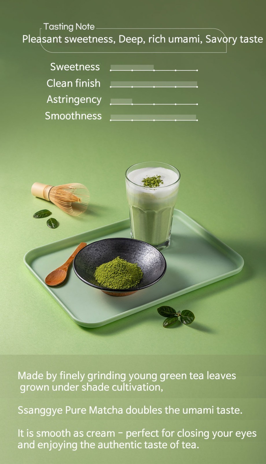 Ssanggye Tea Korean Green Tea Powder 40g Premium Matcha Style Famous